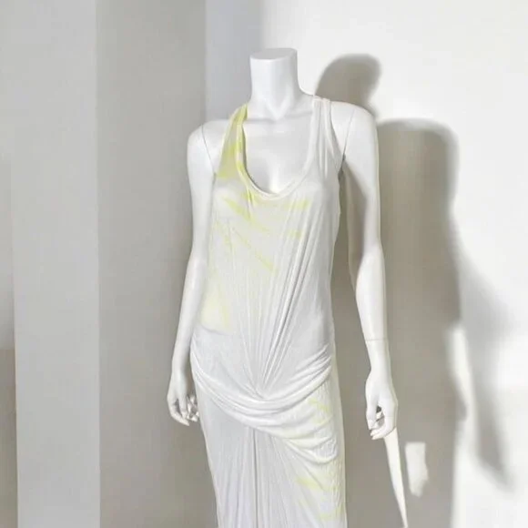Young Fabulous & Broke Maxi Dress White Yellow, Size Large - Picture 3 of 13